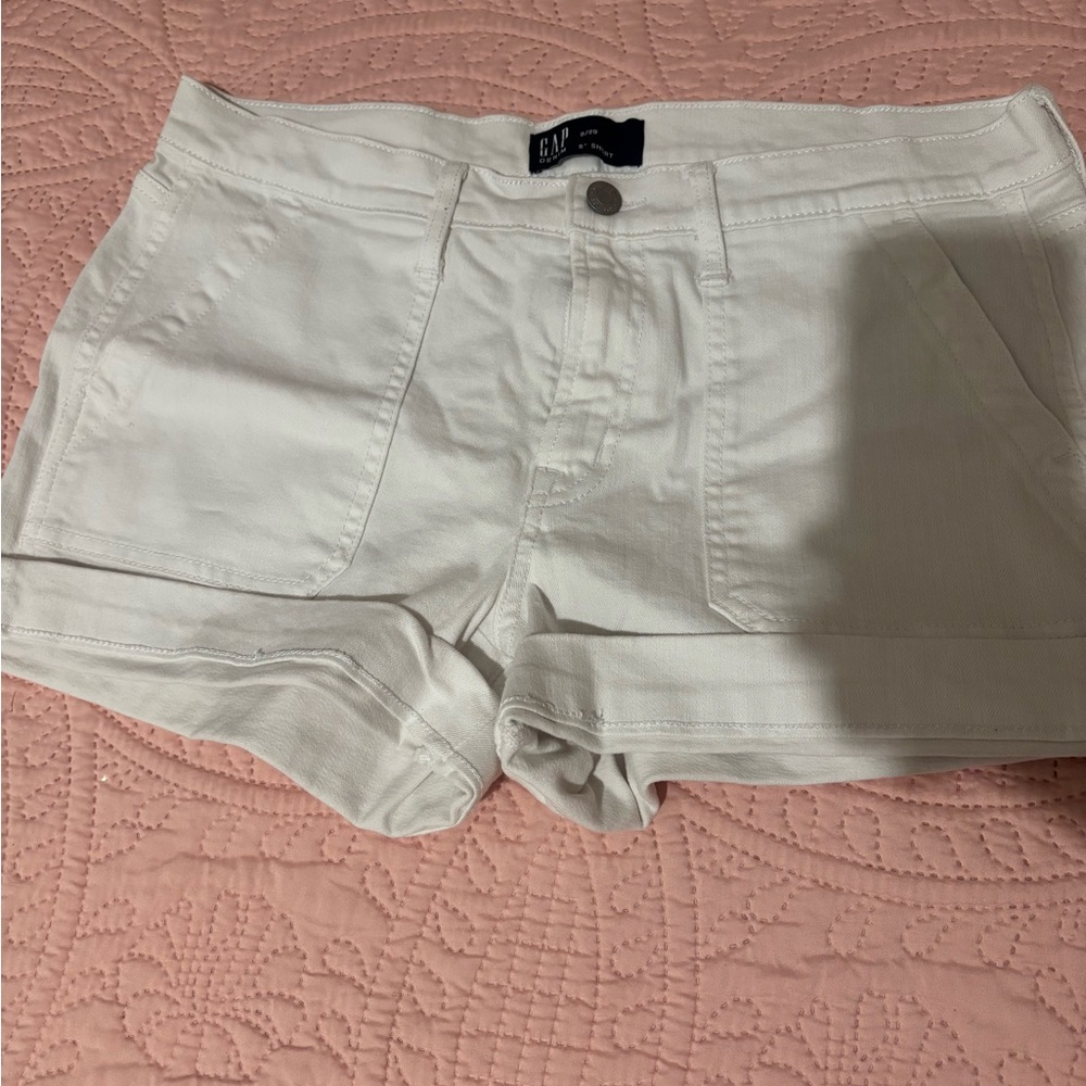GAP White Jean Shorts Classic Denim Style